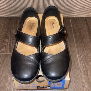 Clarks Black Mary Jane Shoes